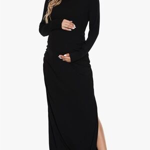 Elegant Black Maternity Dress